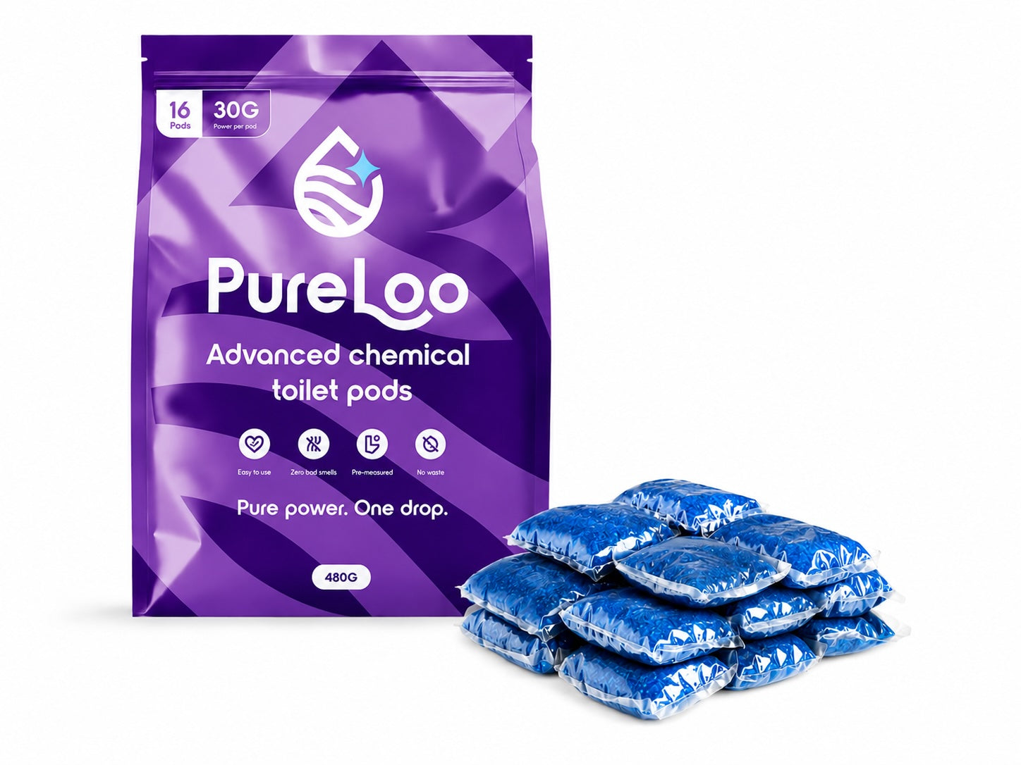 PureLoo Pod voor het chemisch toilet - 16 stuks - Wild Highland Lavender